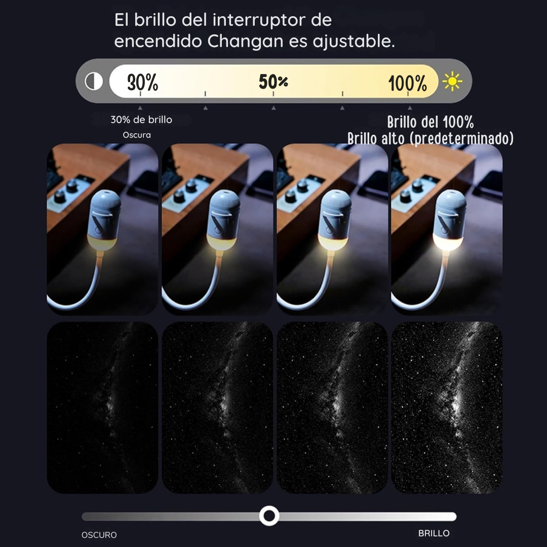 Proyector de luz ambiental de galaxias