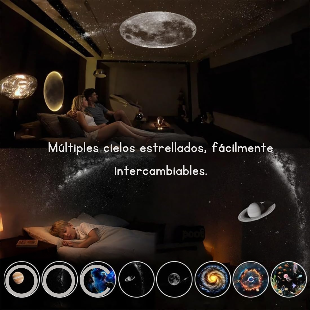 Proyector de luz ambiental de galaxias