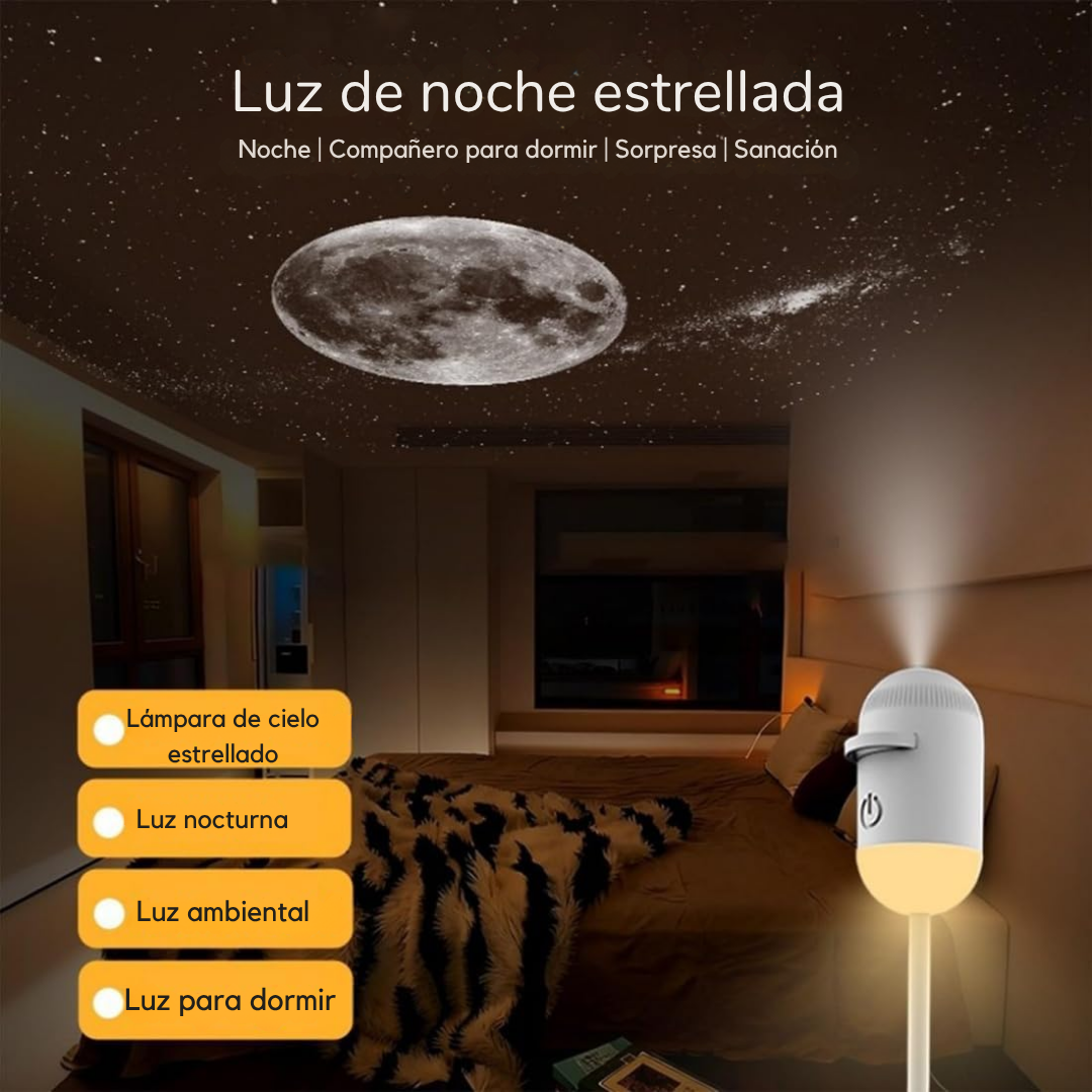 Proyector de luz ambiental de galaxias